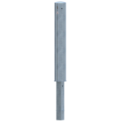 Barrier bollard | tubular steel  152 x 3.2 mm | removable | with triangular lock or profile cylinder lock | hot-dip galvanized | removable, with profile cylinder lock